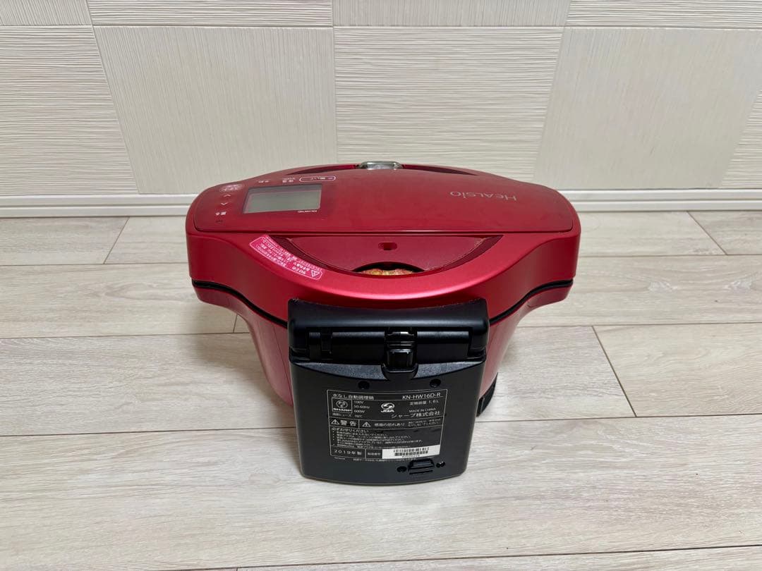 【値下げ】SHARP ヘルシオ ホットクック KN-HW16D レッド