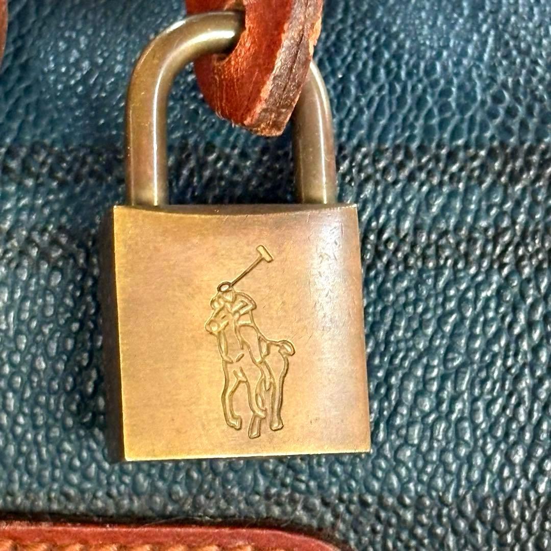✨美品✨ラルフローレン 2WAY ボストンバッグ チェック PVCレザー 旅行