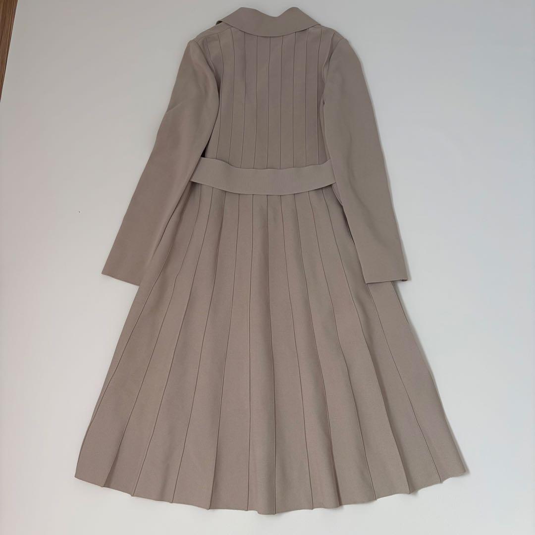 新品タグ付き♡エポカ　エミラーノミラノリブニットコート　カシュクール　ベージュ