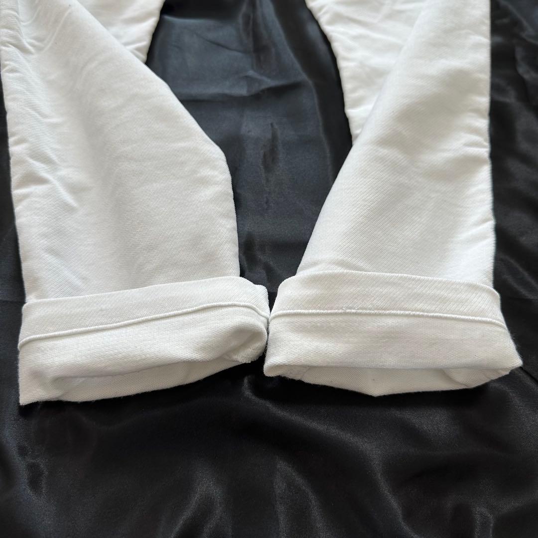 美品✨パーリーゲイツ コットン混 ストレッチ ゴルフパンツ ズボン 白 ホワイト