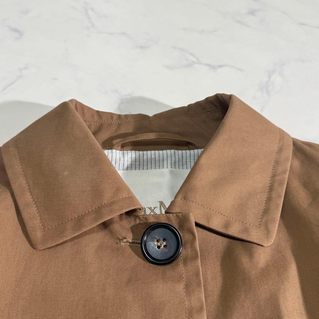 極美品　Max Mara The Cube キャメル　ステンカラーコート　S