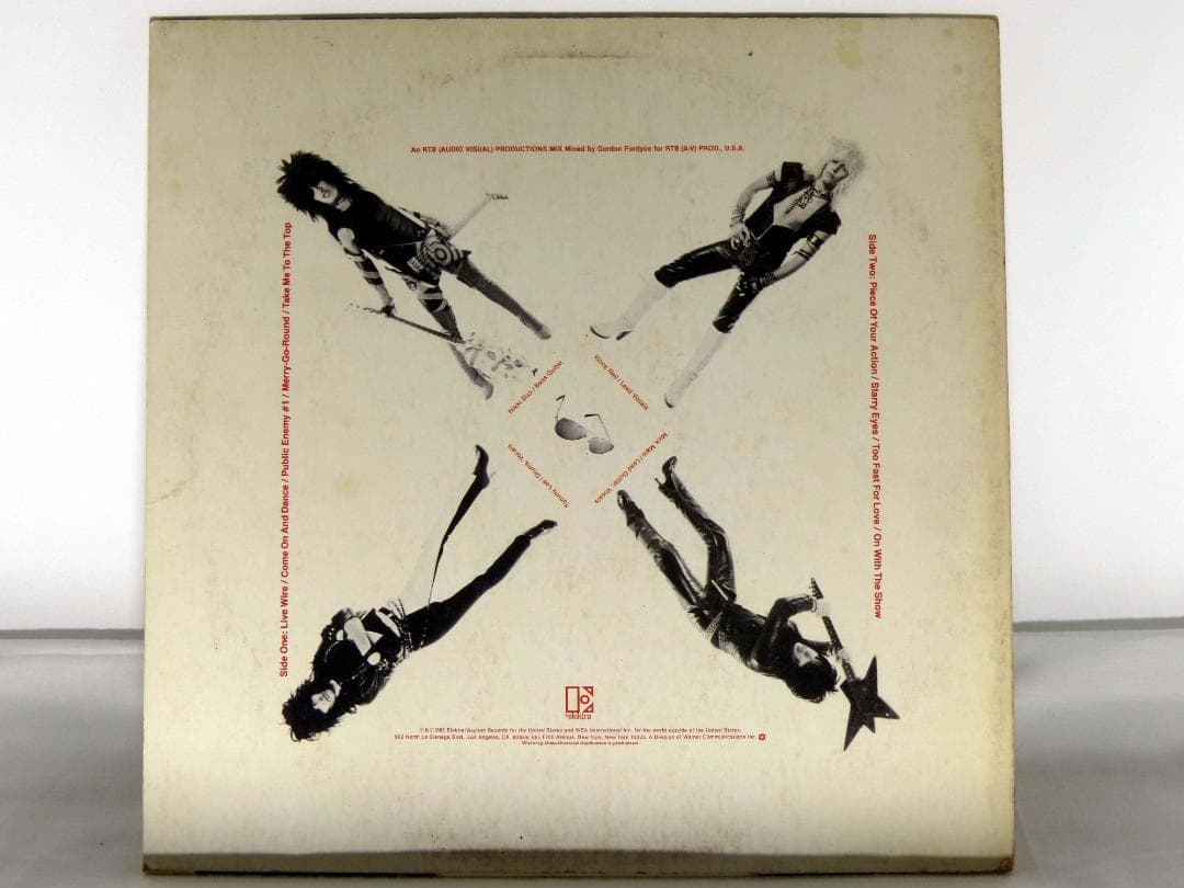 LP / MÖTLEY CRÜE TOO FAST FOR LOVE 非売品盤