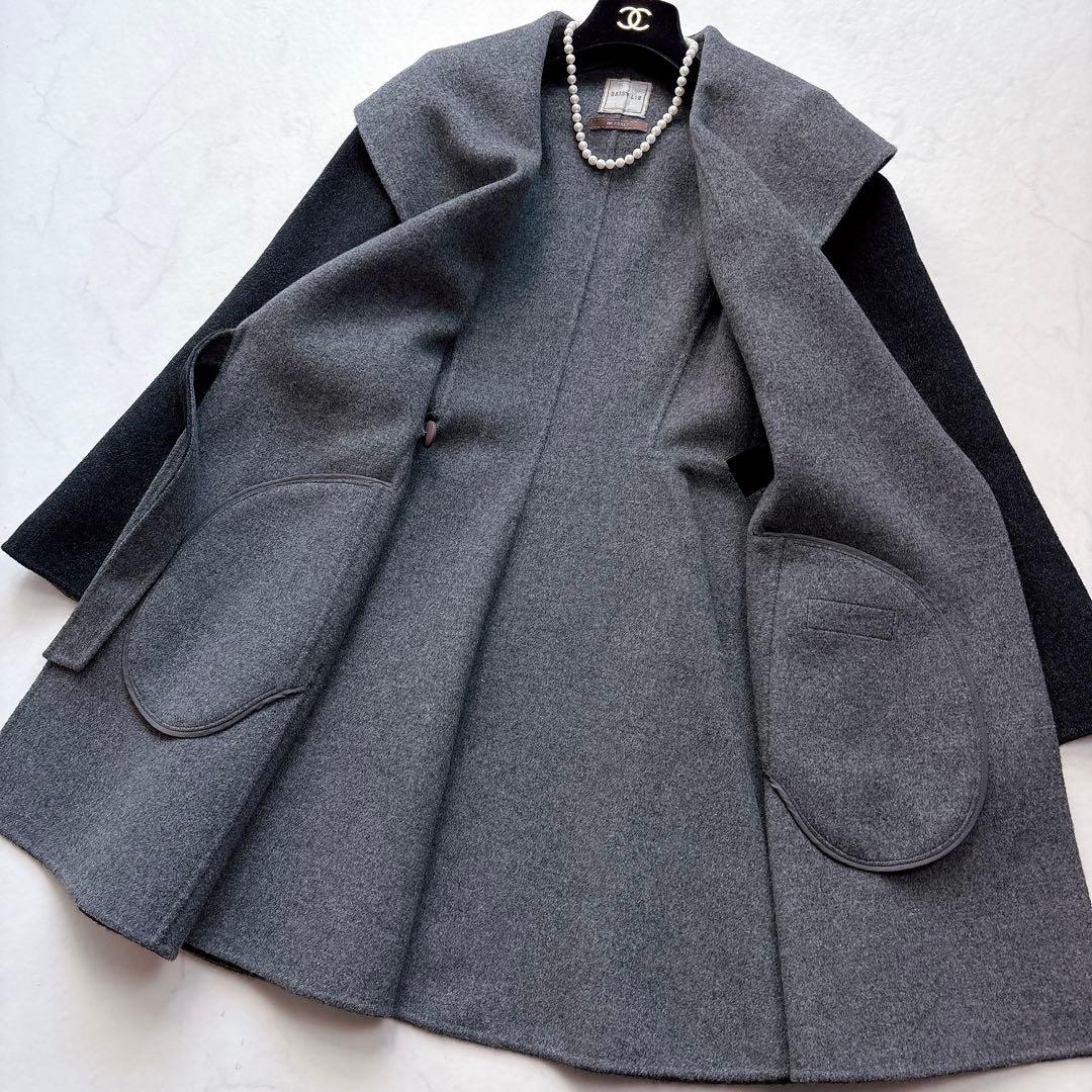 【FOXEY】定価24万　ダブルフェイス カシミヤラッフルコート　クリーニング済