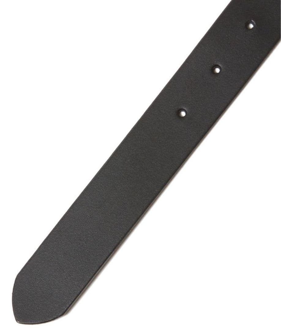 32インチ 新品 クライミー レザー プレート バックル ベルト ブラック 黒