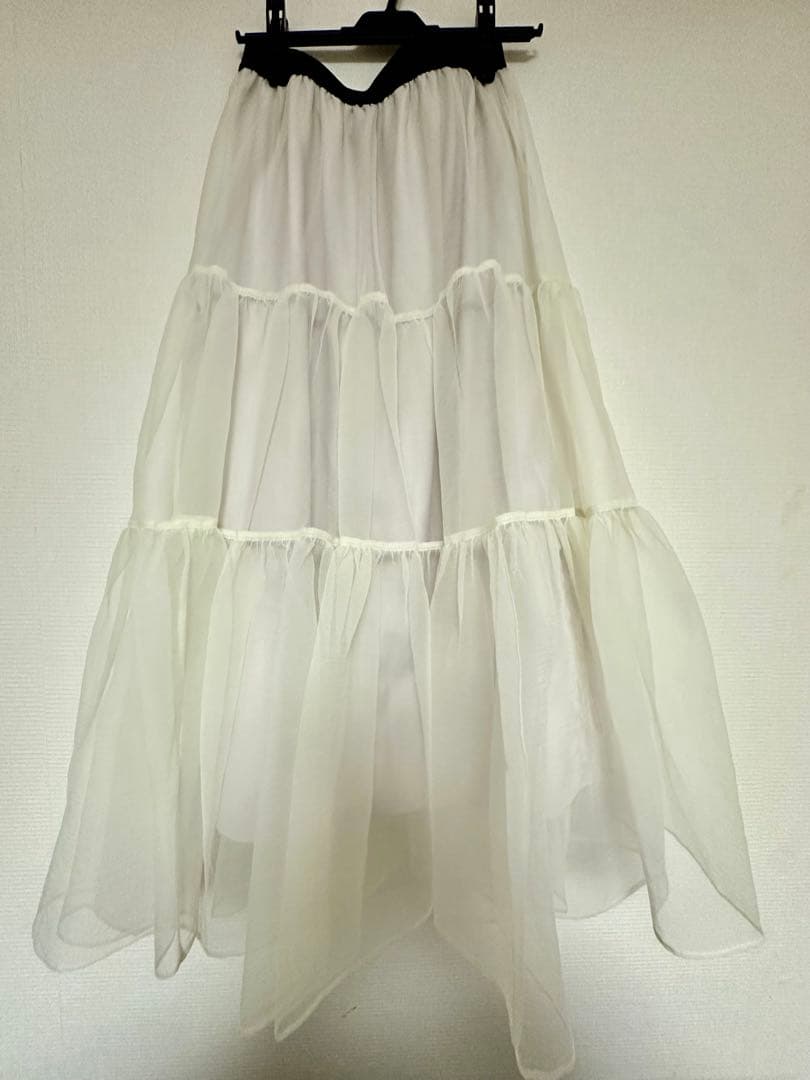 La boutique BonBon シアーオーガンジーティアードスカート