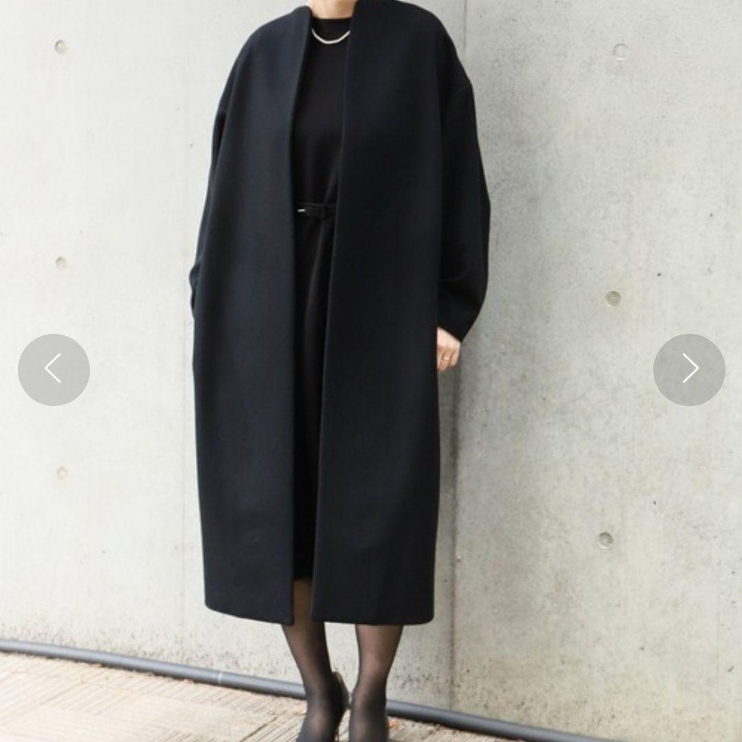 ノーカラーコート◇HARDY NOIR◇フロントビット スピックアンドスパン