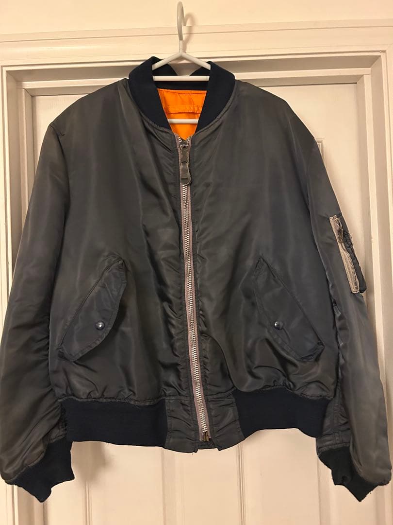 ALPHA INDUSTRIES Vintage MA-1 アルファ ネイビー