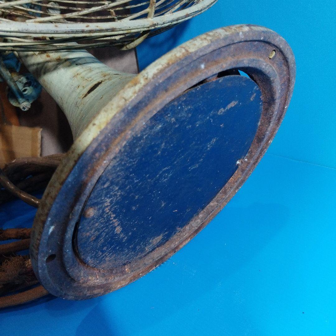 【蔵片付け品】【アンティーク】【昭和レトロ】芝浦製作所 卓上扇風機　ジャンク品