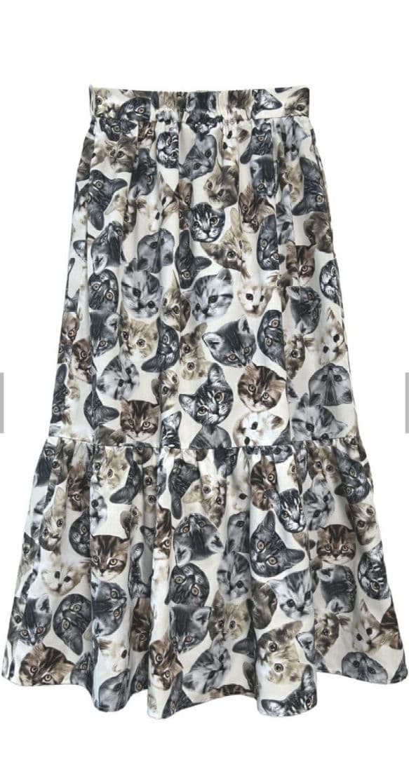 【新品】&エルシー 猫まみれスカート
