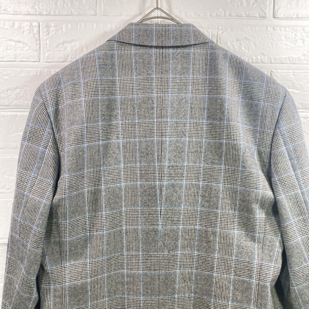 kyu様　スキャバル SCABAL チェック柄 ビジネスジャケット メンズ