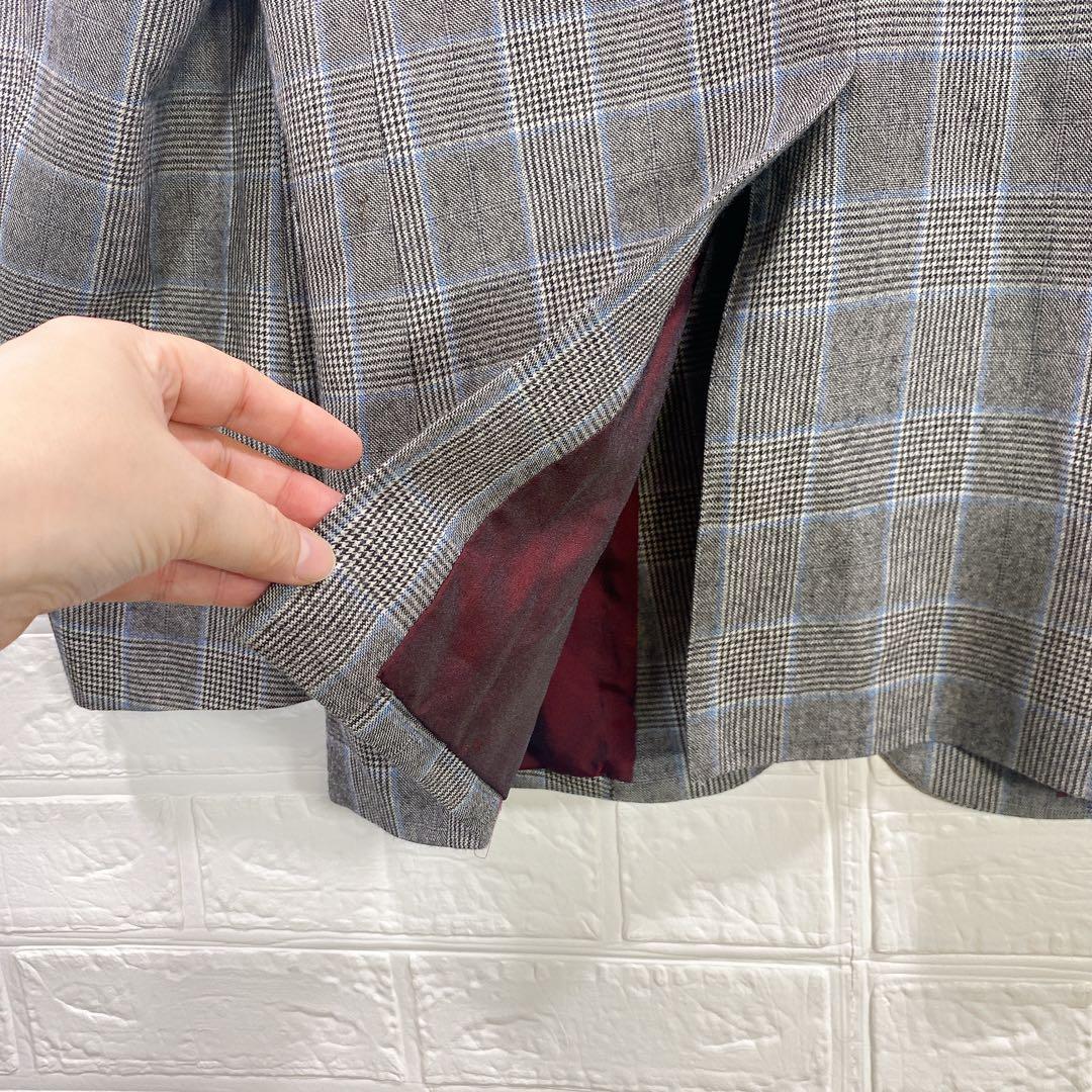 kyu様　スキャバル SCABAL チェック柄 ビジネスジャケット メンズ