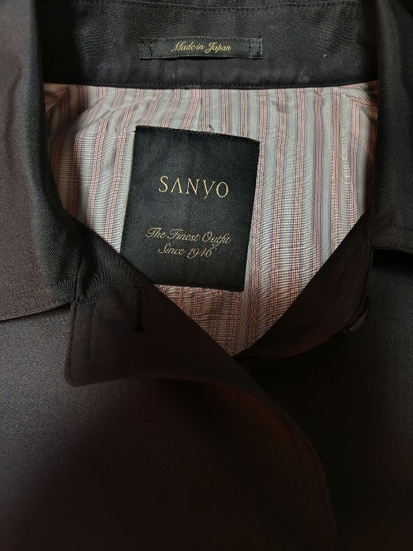 SANYO 黒 ロングコート