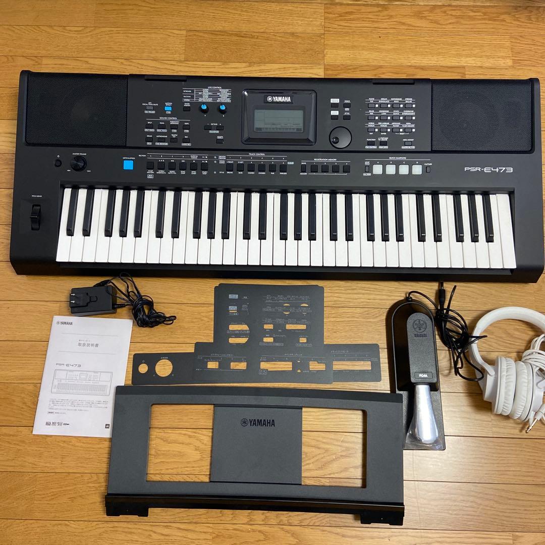 YAMAHA PSR-E473 ポータブルキーボード　61鍵盤