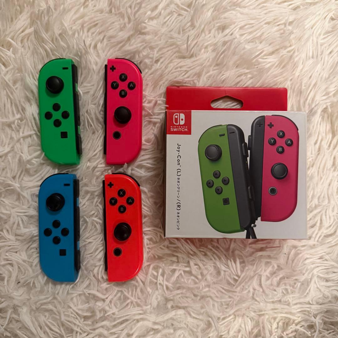 Nintendo Switch 本体 青/赤 ピンク/黄緑 その他周辺器具