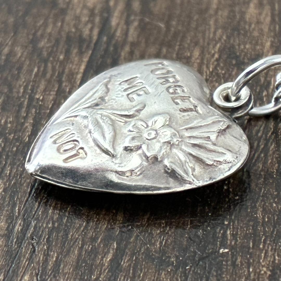 スウィートハートジュエリー 勿忘草 シルバー ヴィンテージ ネックレス NAVY