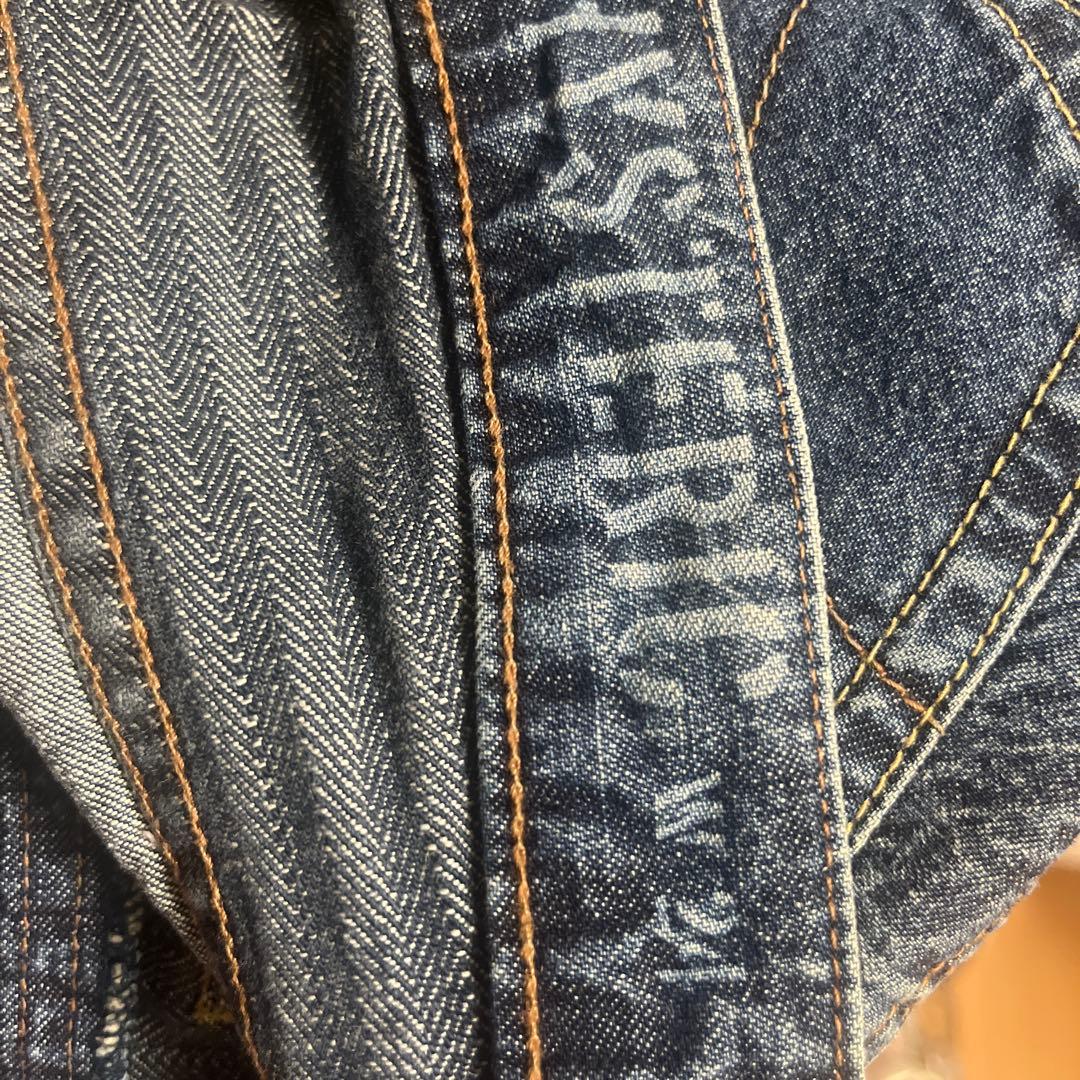 ⭐︎HYSTERIC GLAMOUR ❶スクラッチフレアデニムパンツブルー24㌅