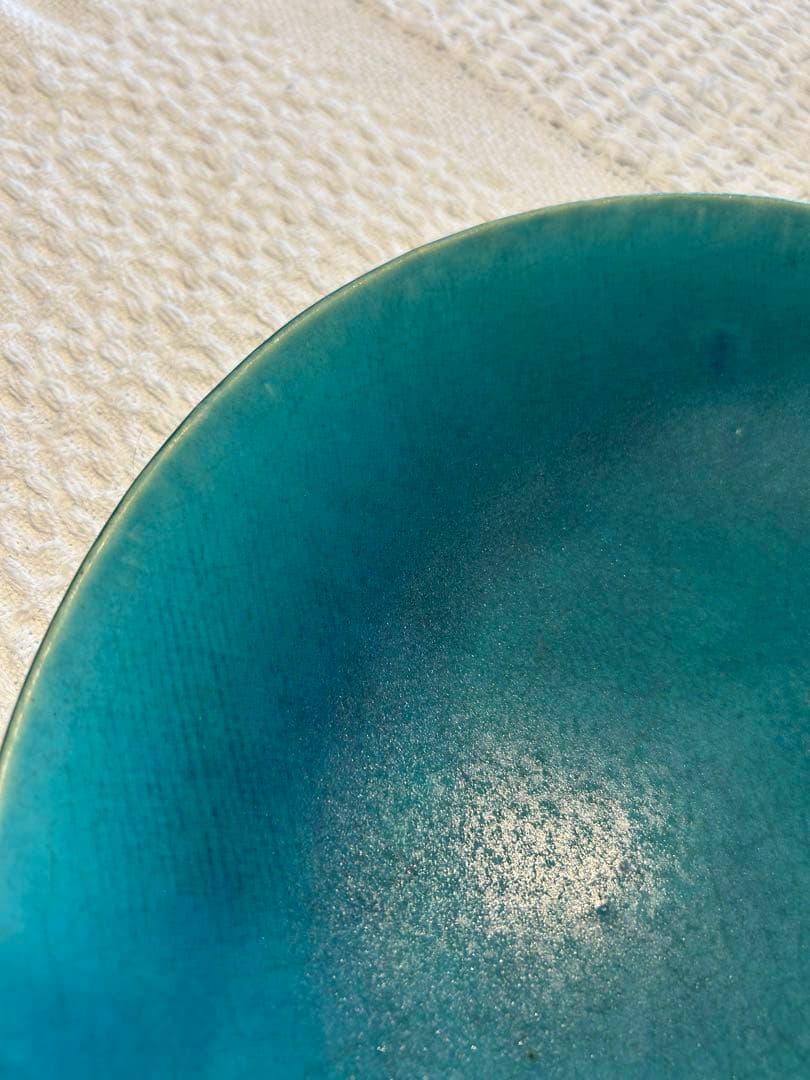 大嶺工房　やちむん　ペルシャブルー　レア品　大皿　2枚セット