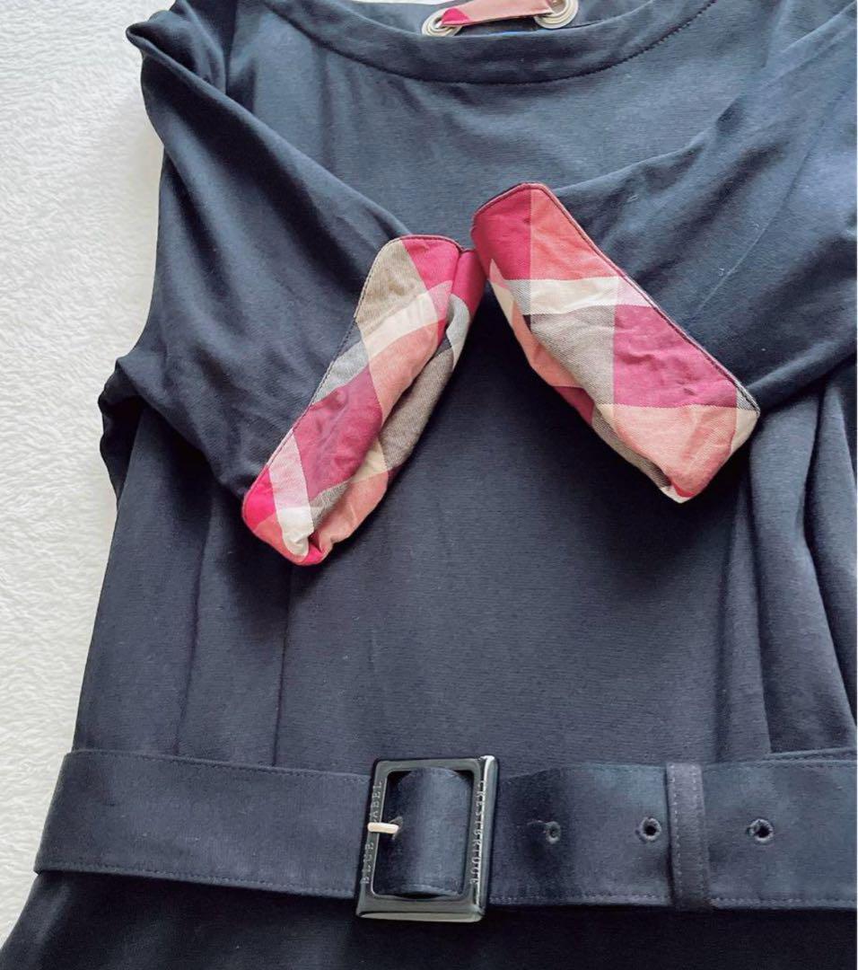 美品☆BLUE LABEL CRESTBRIDGE フレアワンピースM チェック