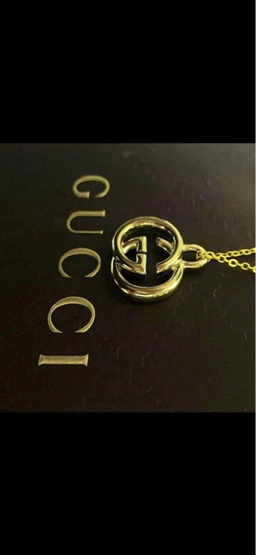✨極美品✨ GUCCI GGロゴ チャームネックレス【確実正規品】