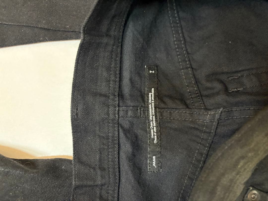 Julius コーティングパンツ　25prespring デニム