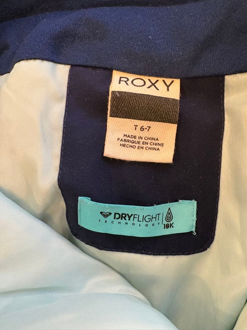 ROXY 子ども用スキーウェアセット 120-130サイズ　グローブ付き