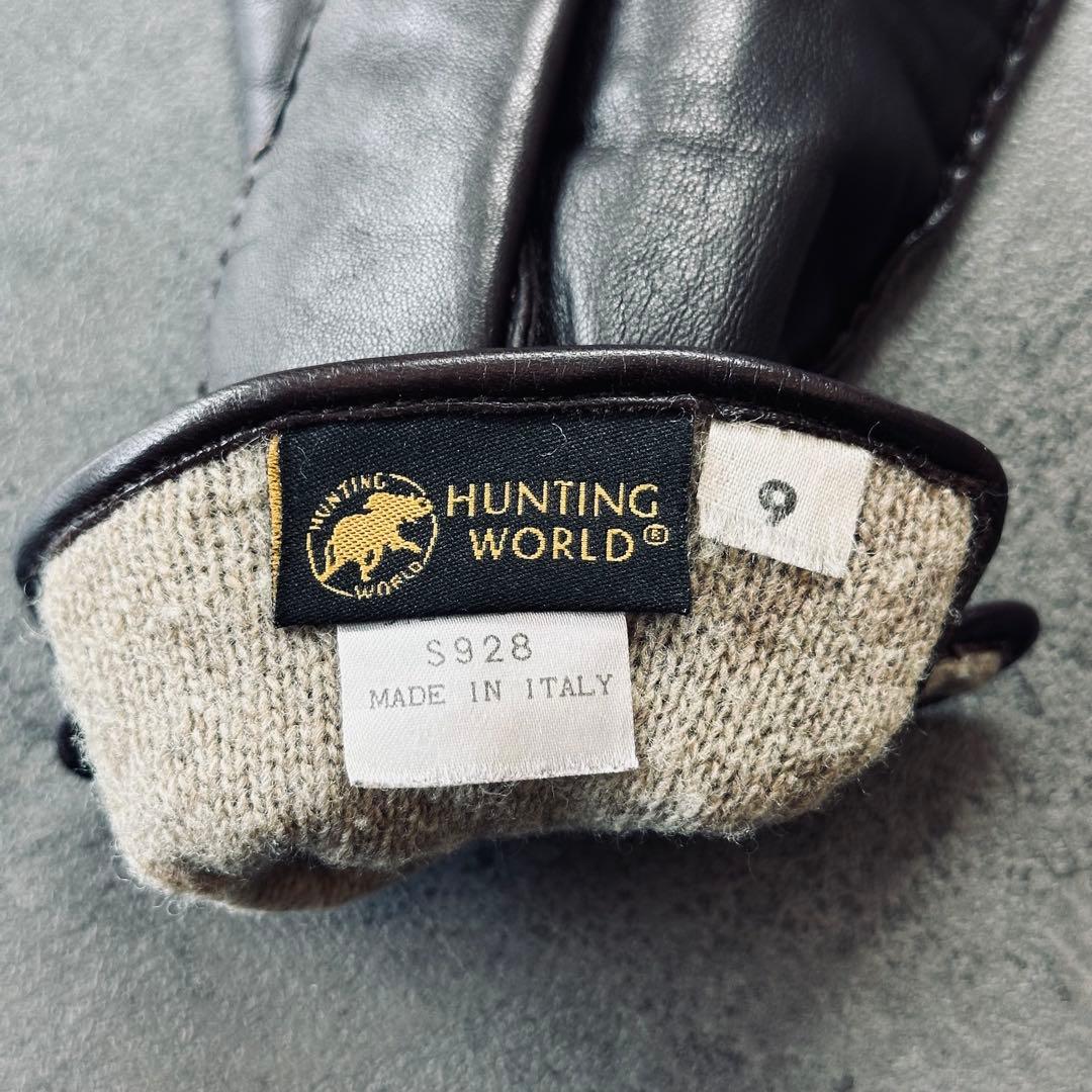 小物 HUNTING WORLD Calf leather gloves