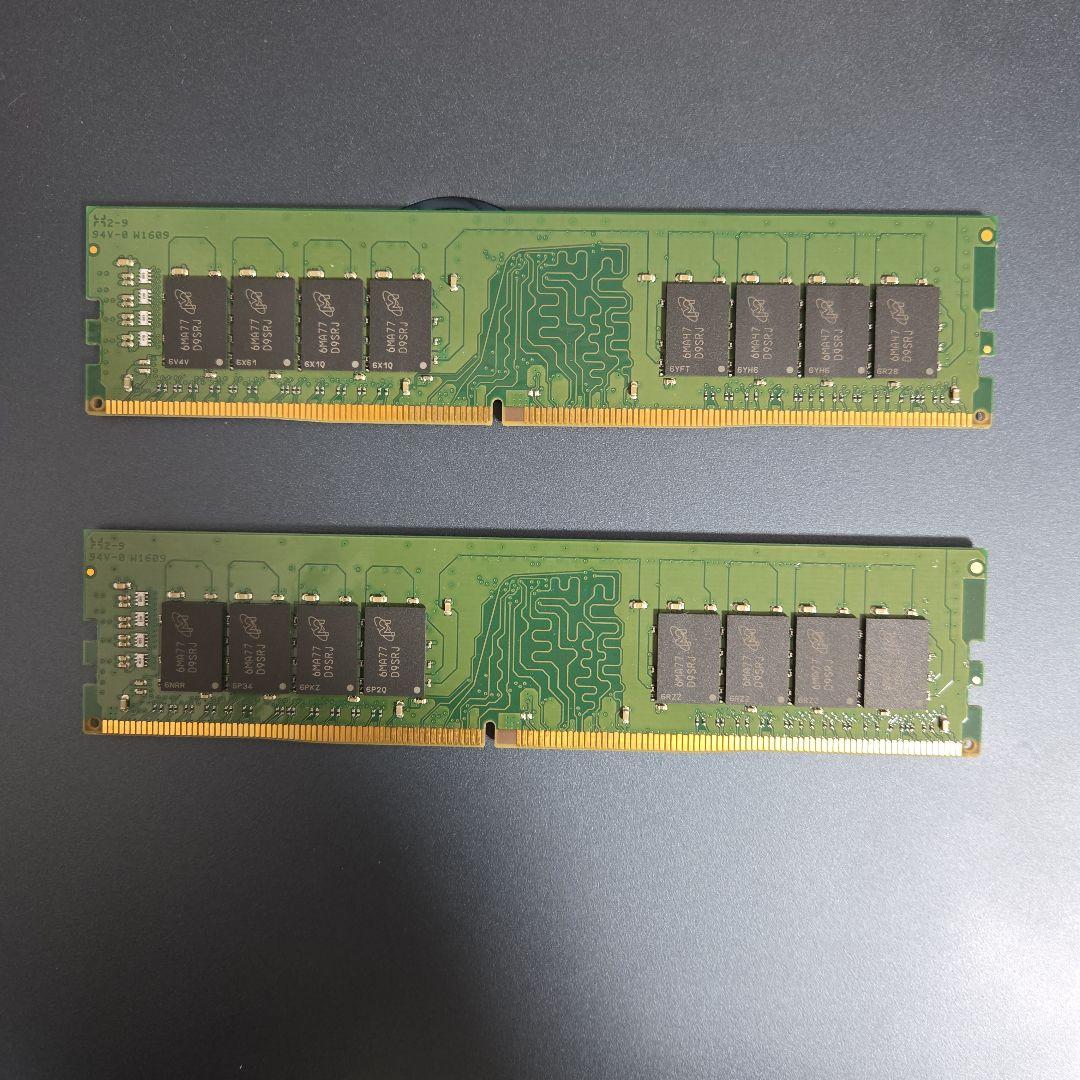 DDR4 16GB×2枚 Kingston 合計32GB