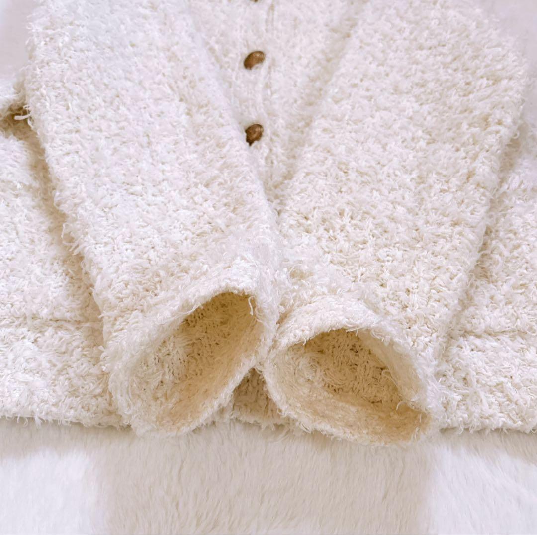 美品♡BABYLONE バビロン ツイードニットジャケット ホワイト 25SS
