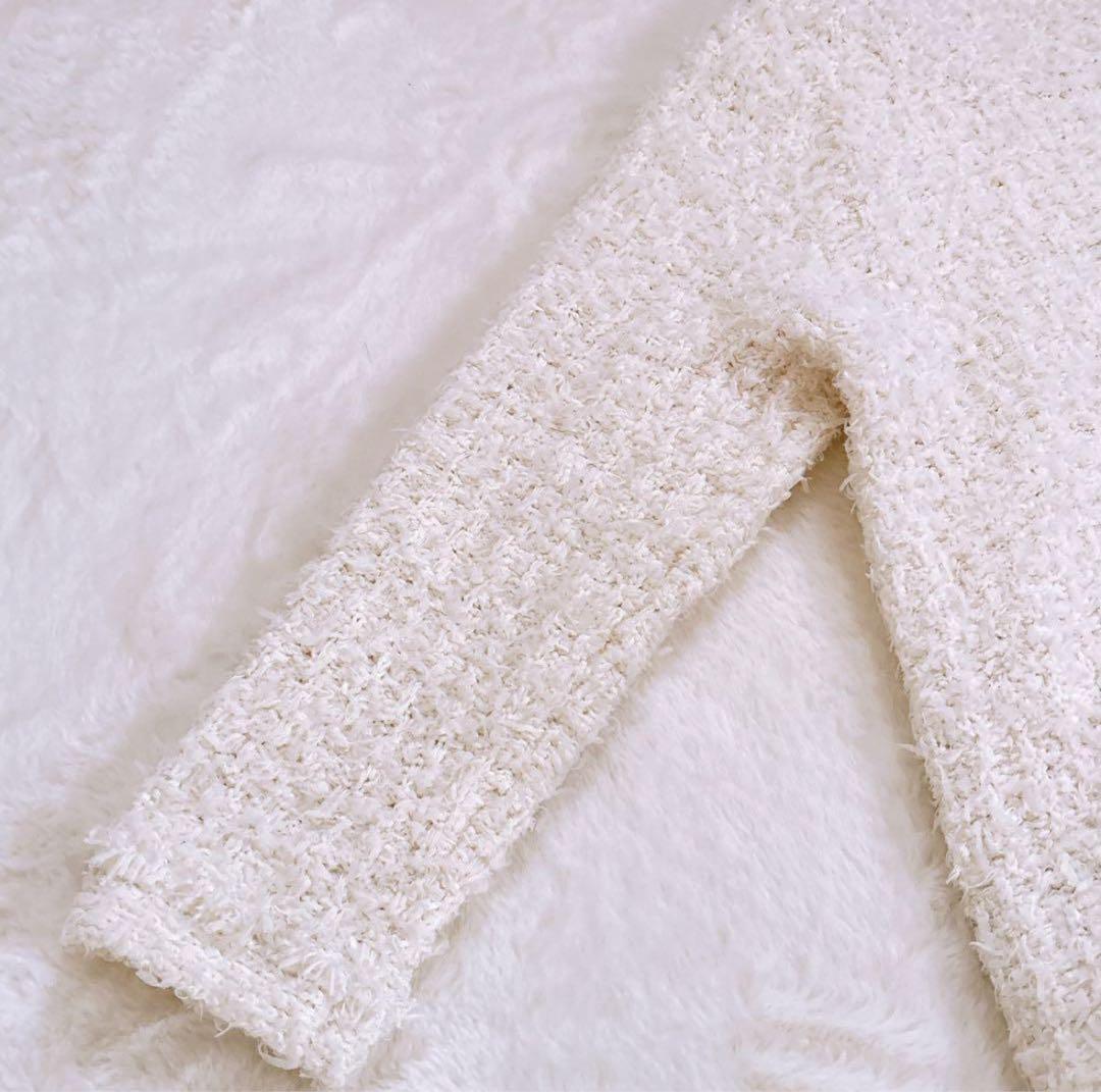 美品♡BABYLONE バビロン ツイードニットジャケット ホワイト 25SS