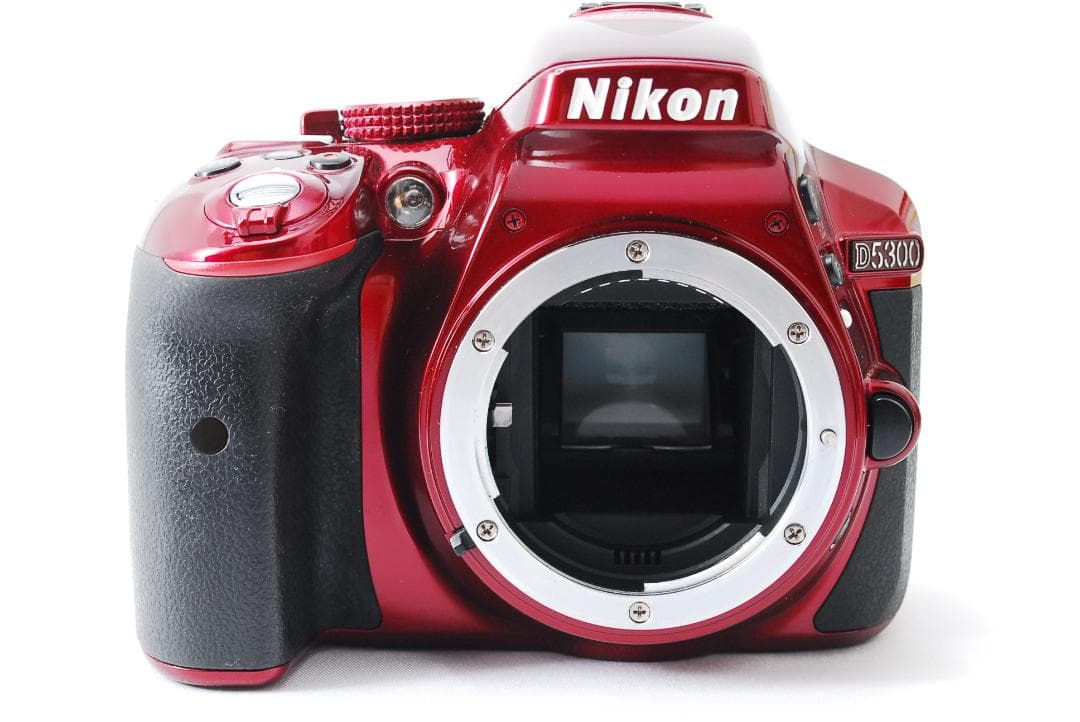 美品 Wi-Fi搭載 Nikon D5300 レッド スマホ転送 一眼レフ