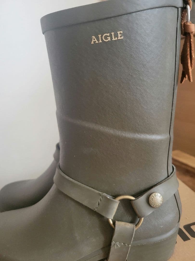 AIGLE オリーブグリーン レインブーツ　36