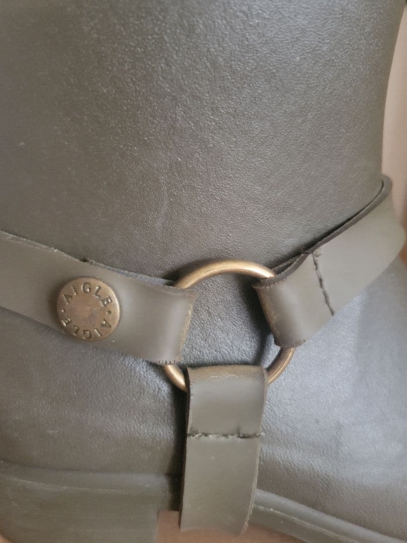 AIGLE オリーブグリーン レインブーツ　36