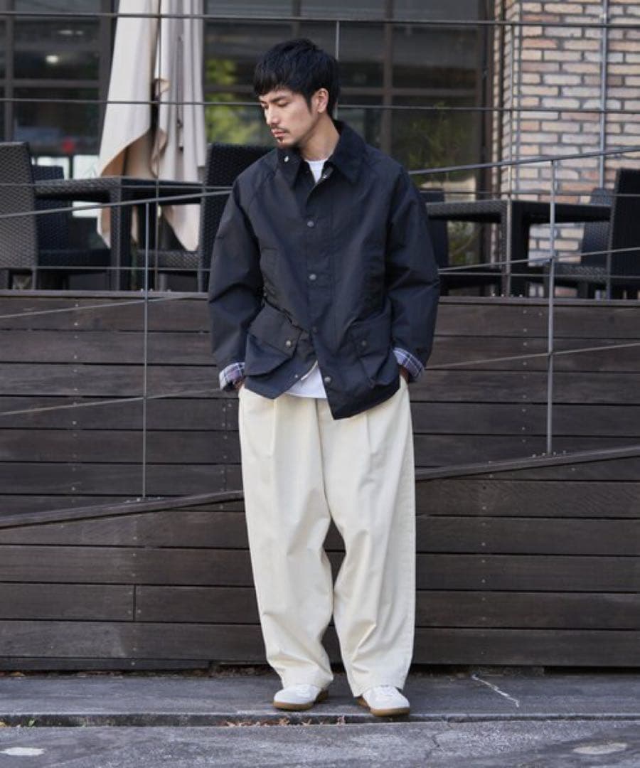 未使用品 Barbour バブアー 別注 BEDALE ビデイル OS スリーブ