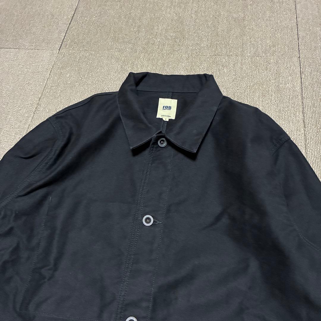FOB ファクトリー デッキカバーオール L 黒 N-1 デッキ ジャケット