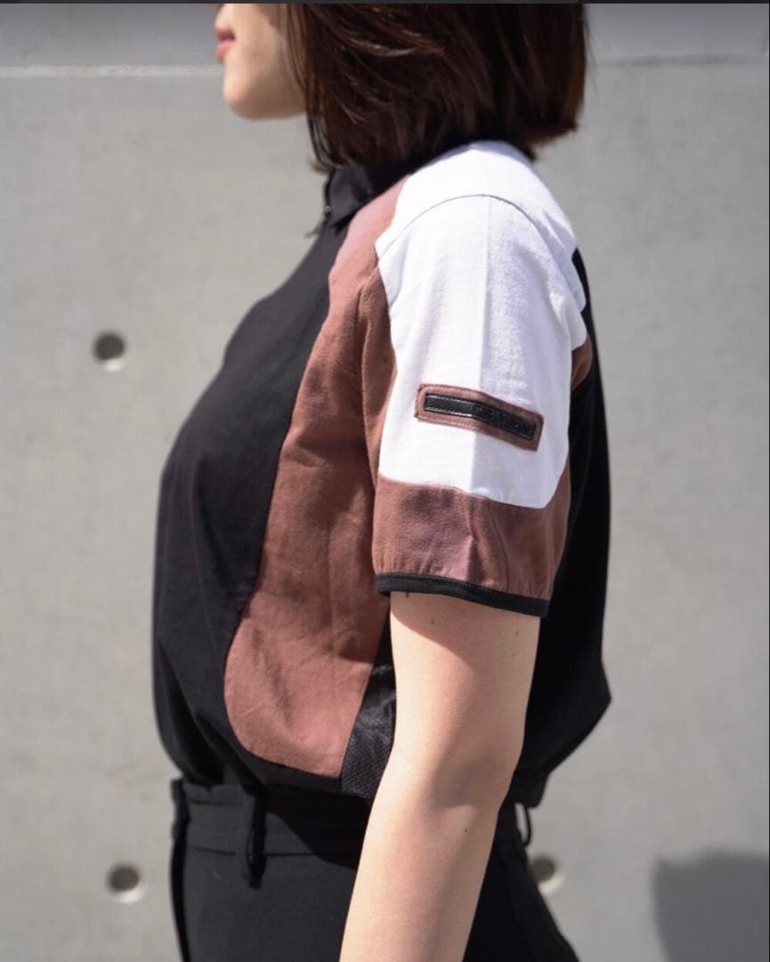 PRADA SPORT プラダスポーツ ジップアップ ブラック ポロシャツ 半袖