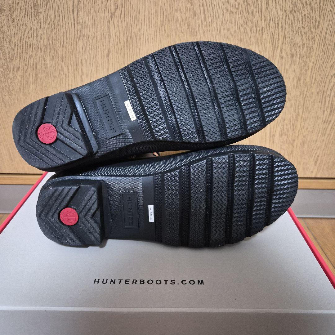 【美品】HUNTER ブラック レインシューズ UK6