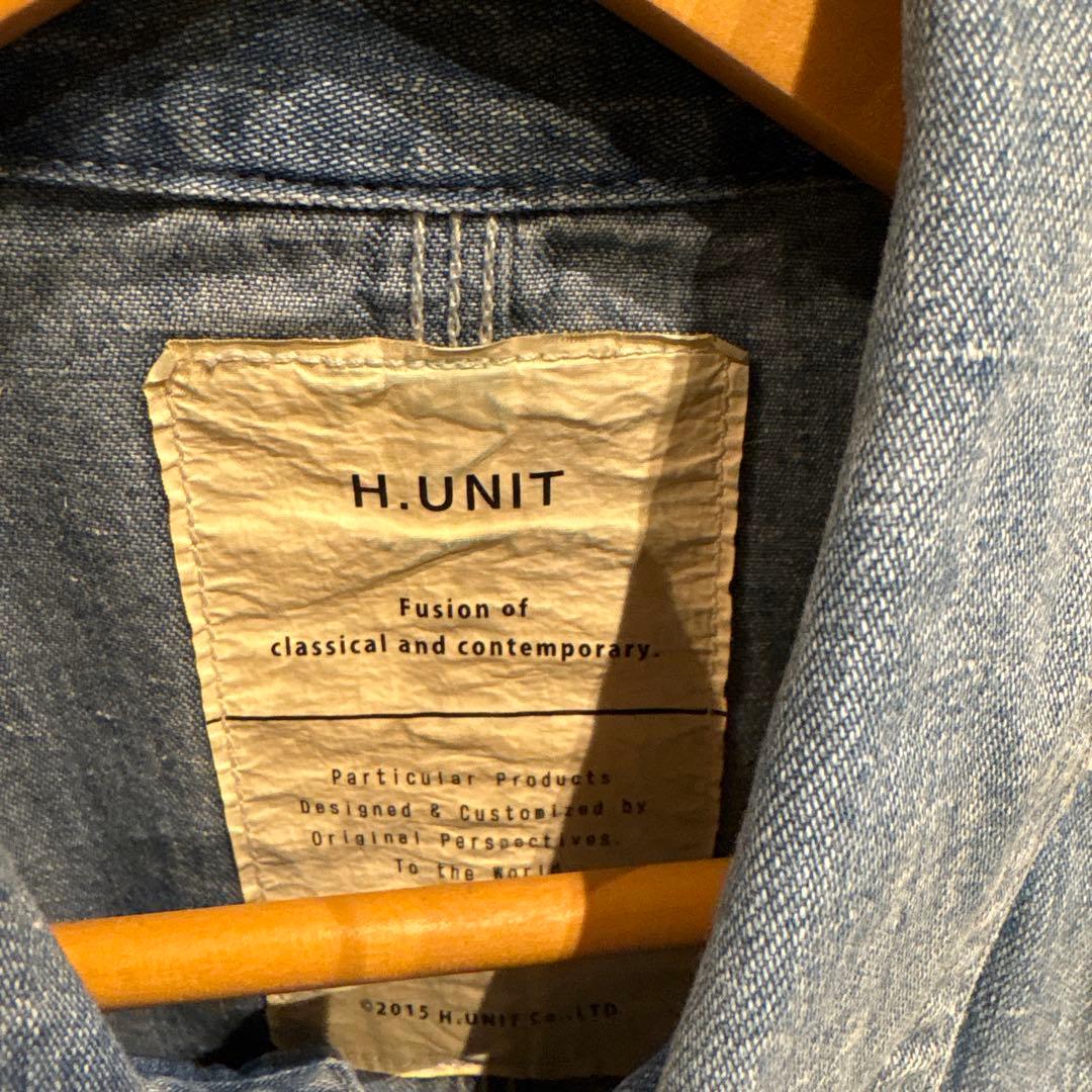 週末セール中　H.UNIT denim coveralls used wash