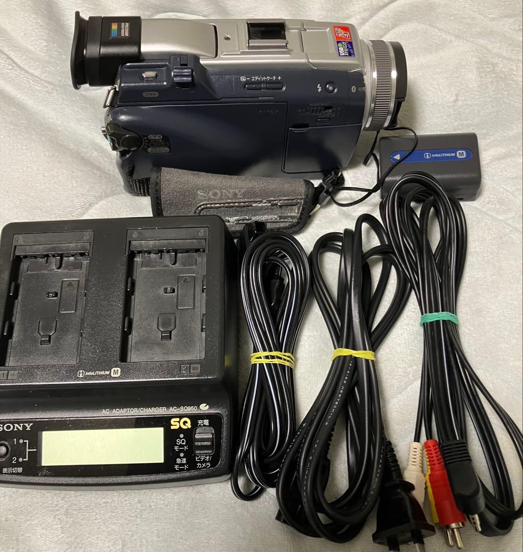 ソニー ビデオカメラ DCR-TRV50ミニDVテープ 液晶画面劣化無し！作動機