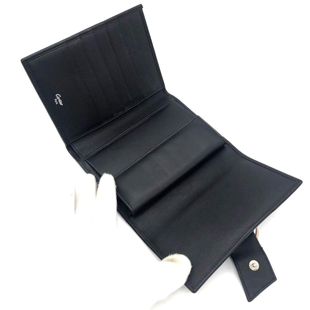 未使用✨カルティエ レザー　トリニティ 三つ折り財布 ブラック