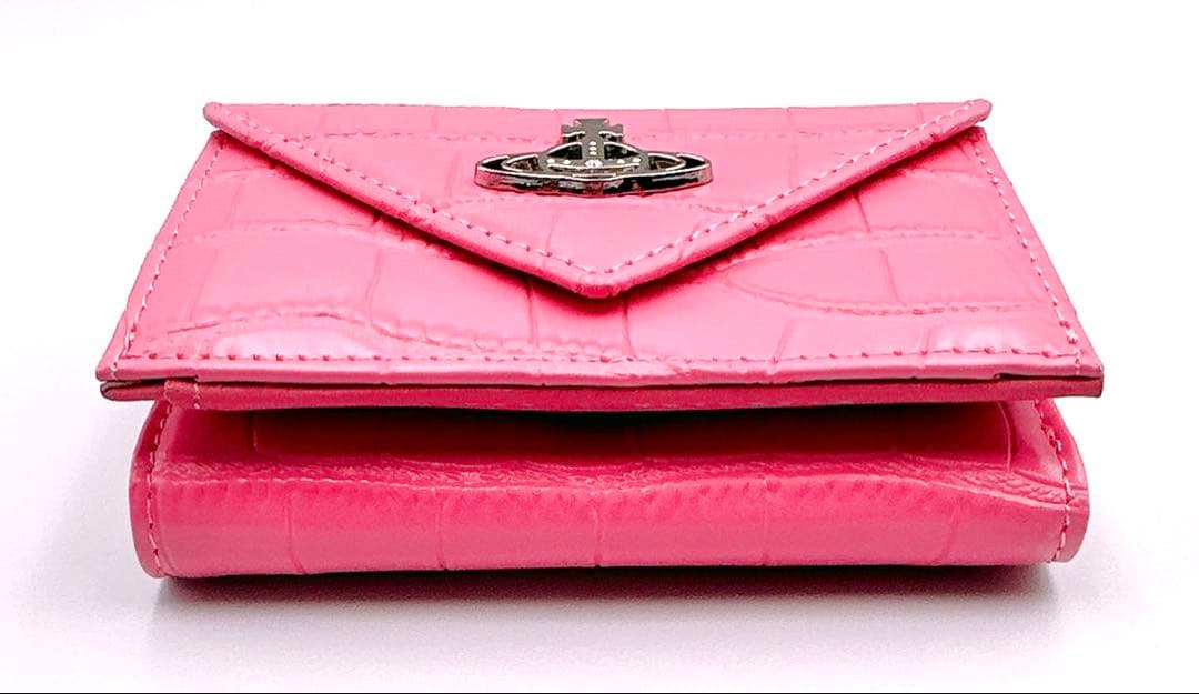 【新品✨超希少】Vivienne Westwood ミニ財布 /型押し/ピンク