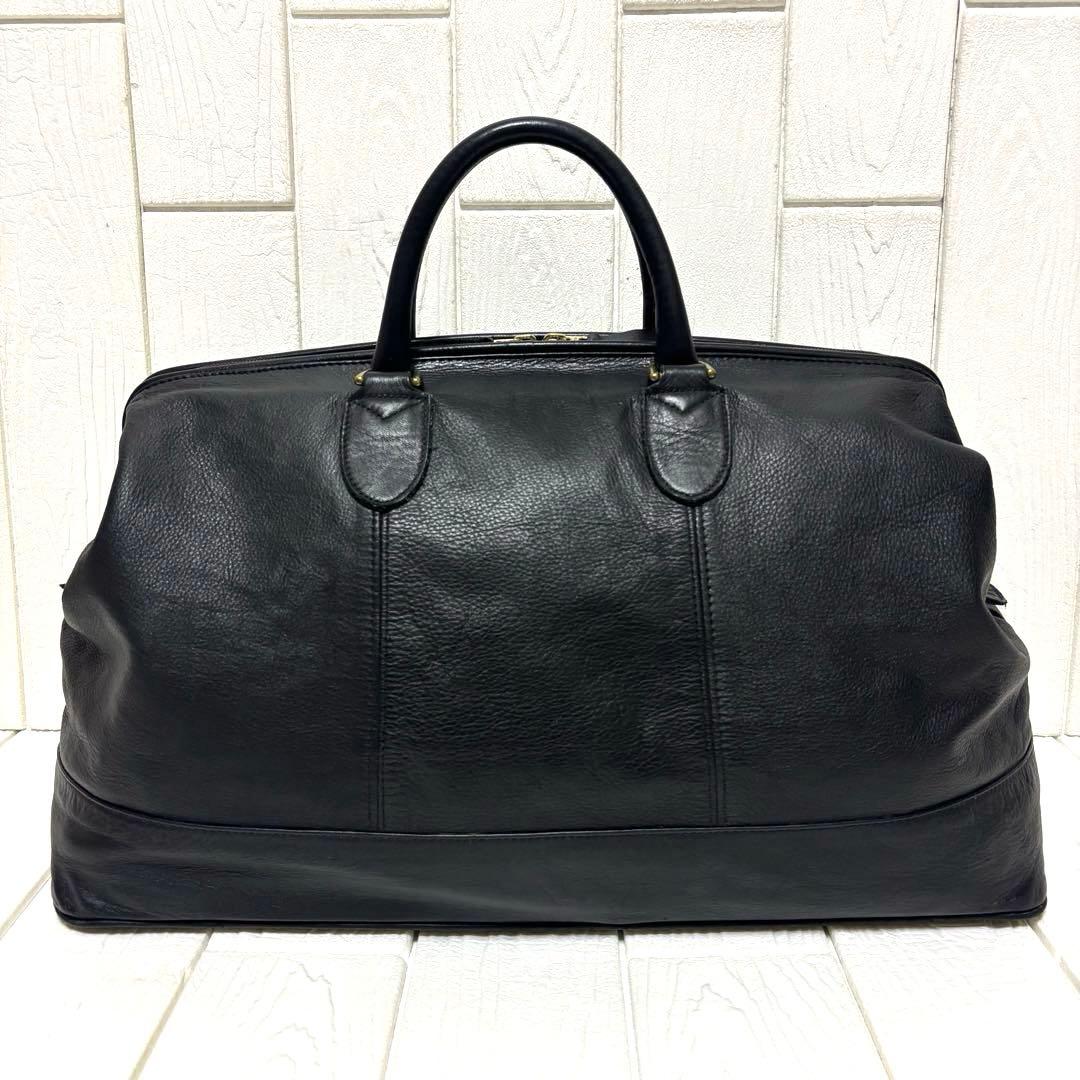 大容量 希少 PORTER セルビーノ ボストンバッグ ドクターバッグ 本革 黒