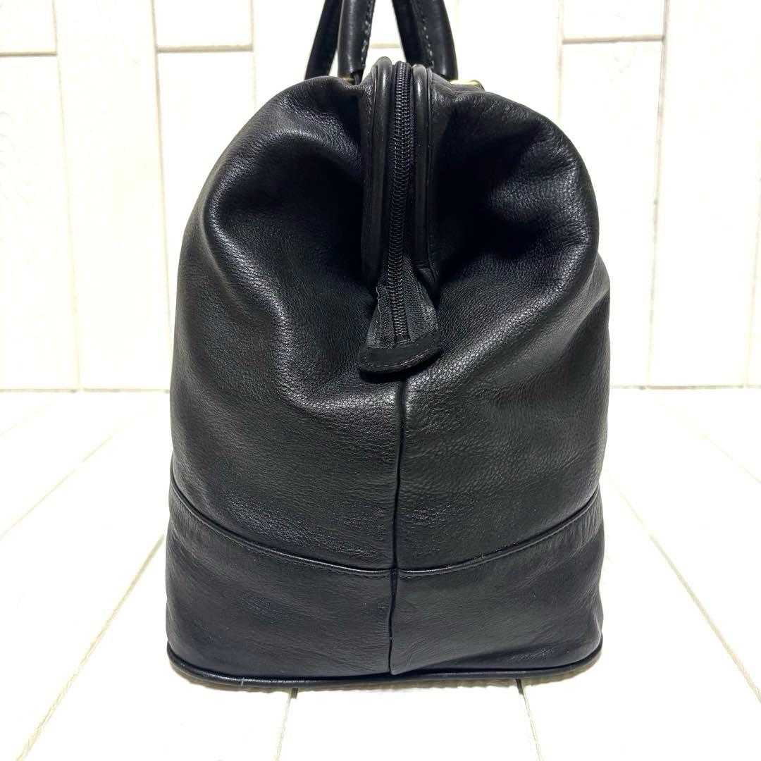 大容量 希少 PORTER セルビーノ ボストンバッグ ドクターバッグ 本革 黒