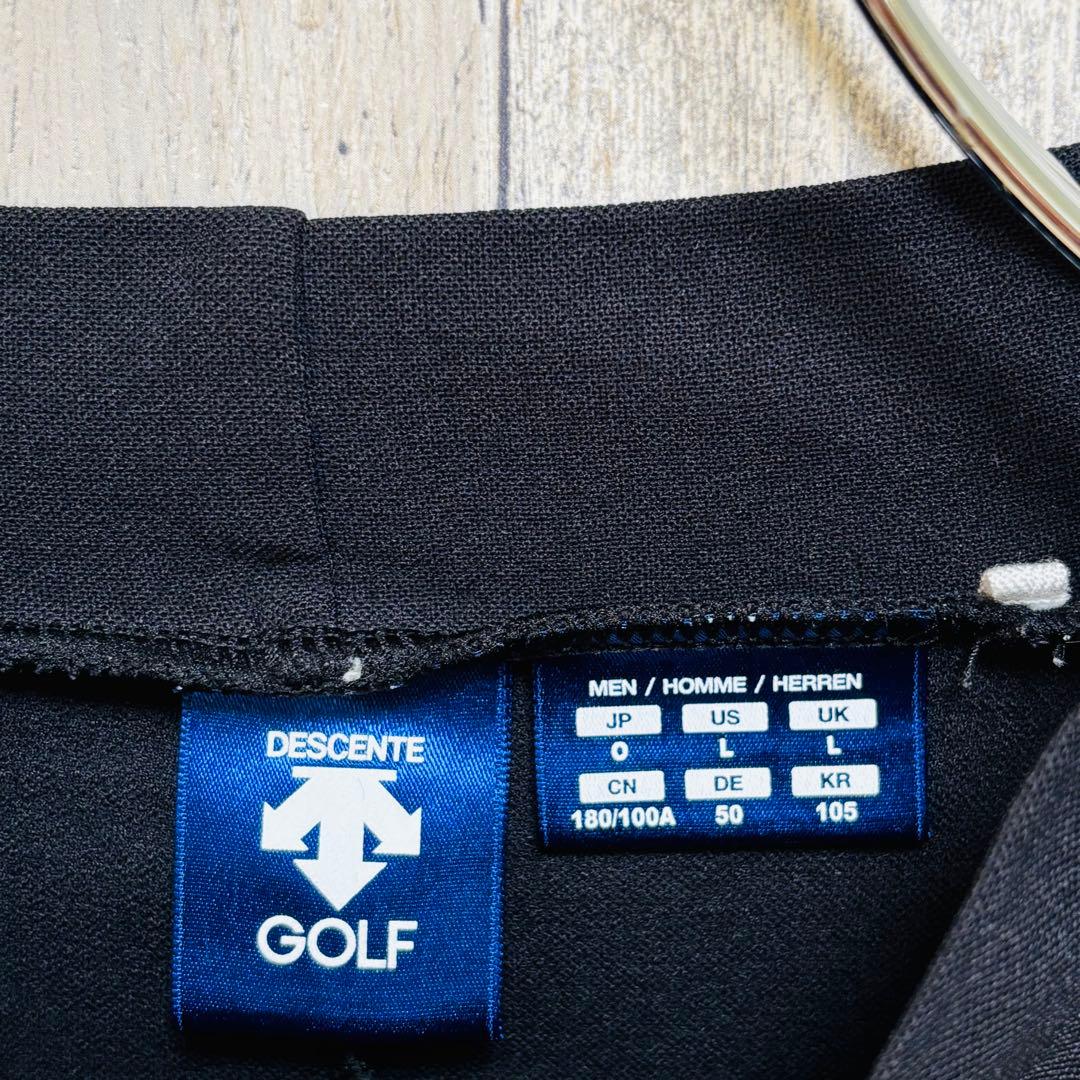 デサント　DESCENTE GOLF モックネック　シャツ　ブラック　 O