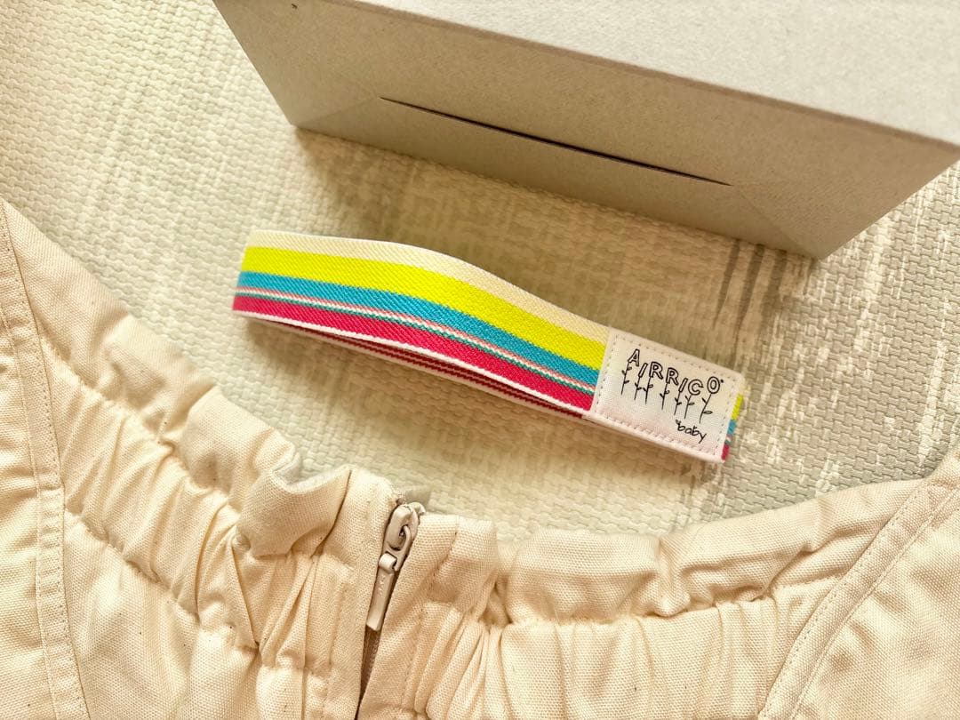 【箱・収納紐つき】エアリコ 抱っこ紐 size1 アイボリー ラクーナ