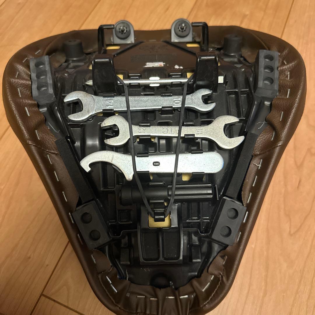レブル250 ブラウン　ダイヤモンドキルティング シートパッド