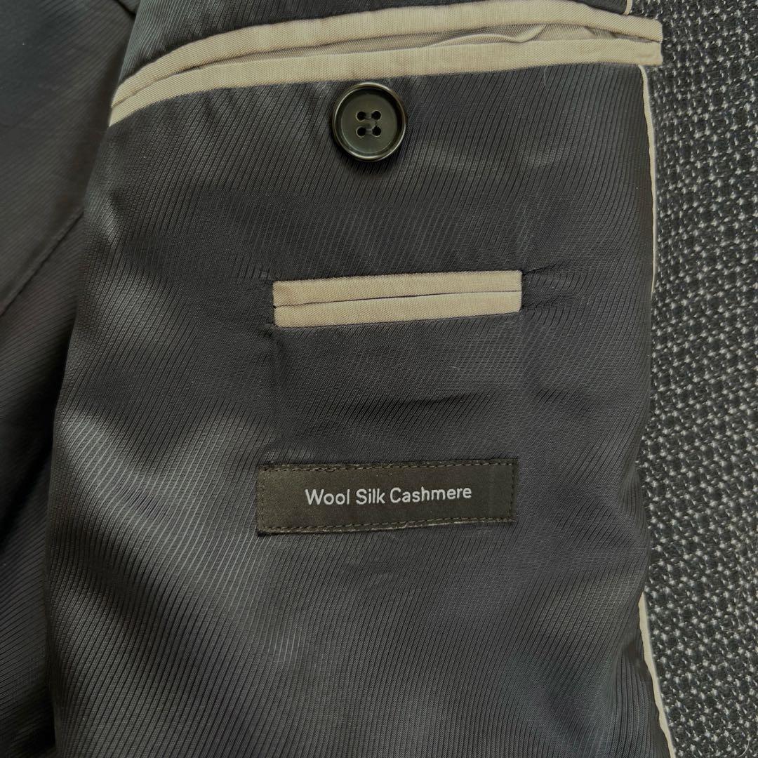 美品 HUGO BOSS ヒューゴボス シルク カシミヤ混 テーラードジャケット