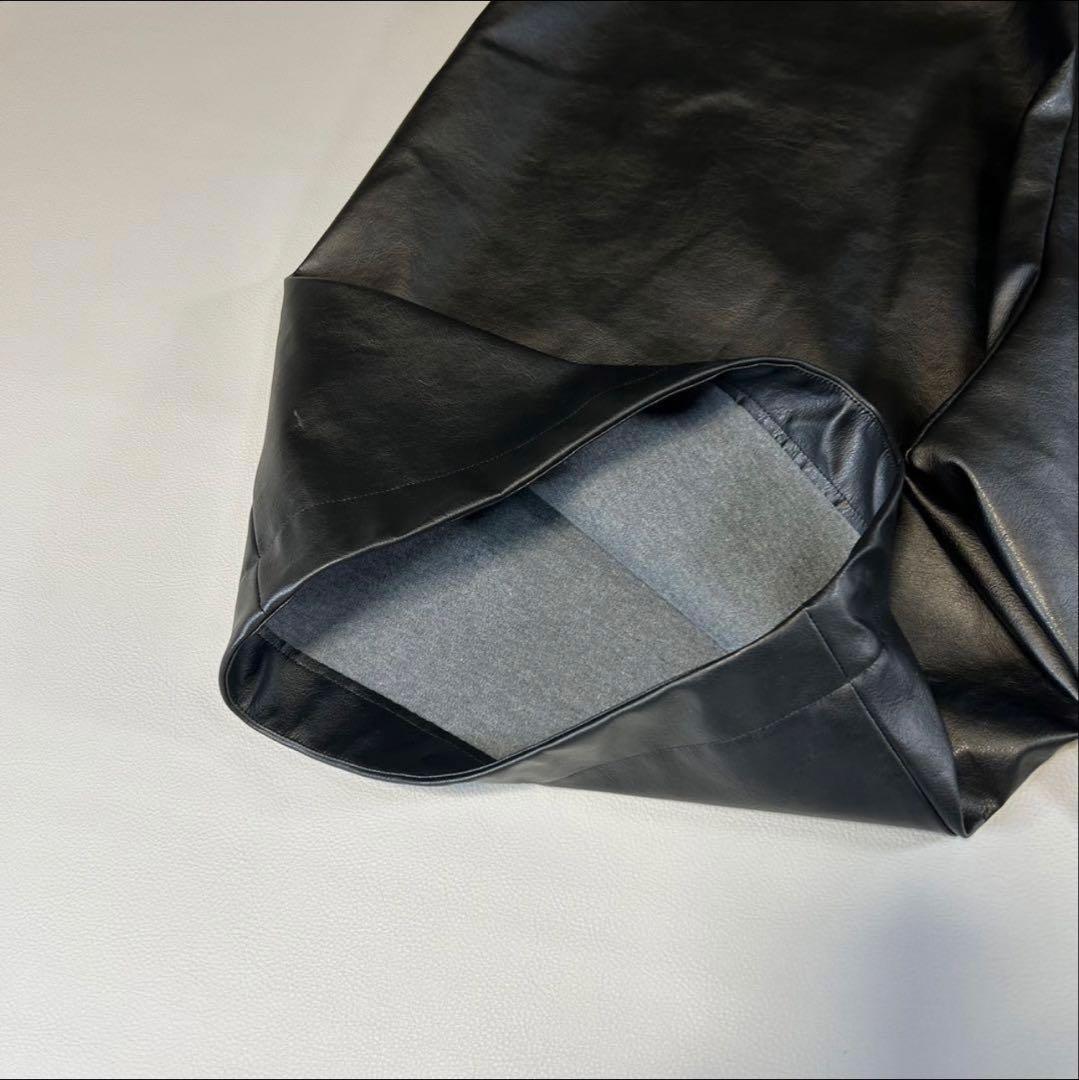 COMME des GARCONS フェイクレザー サルエルパンツ