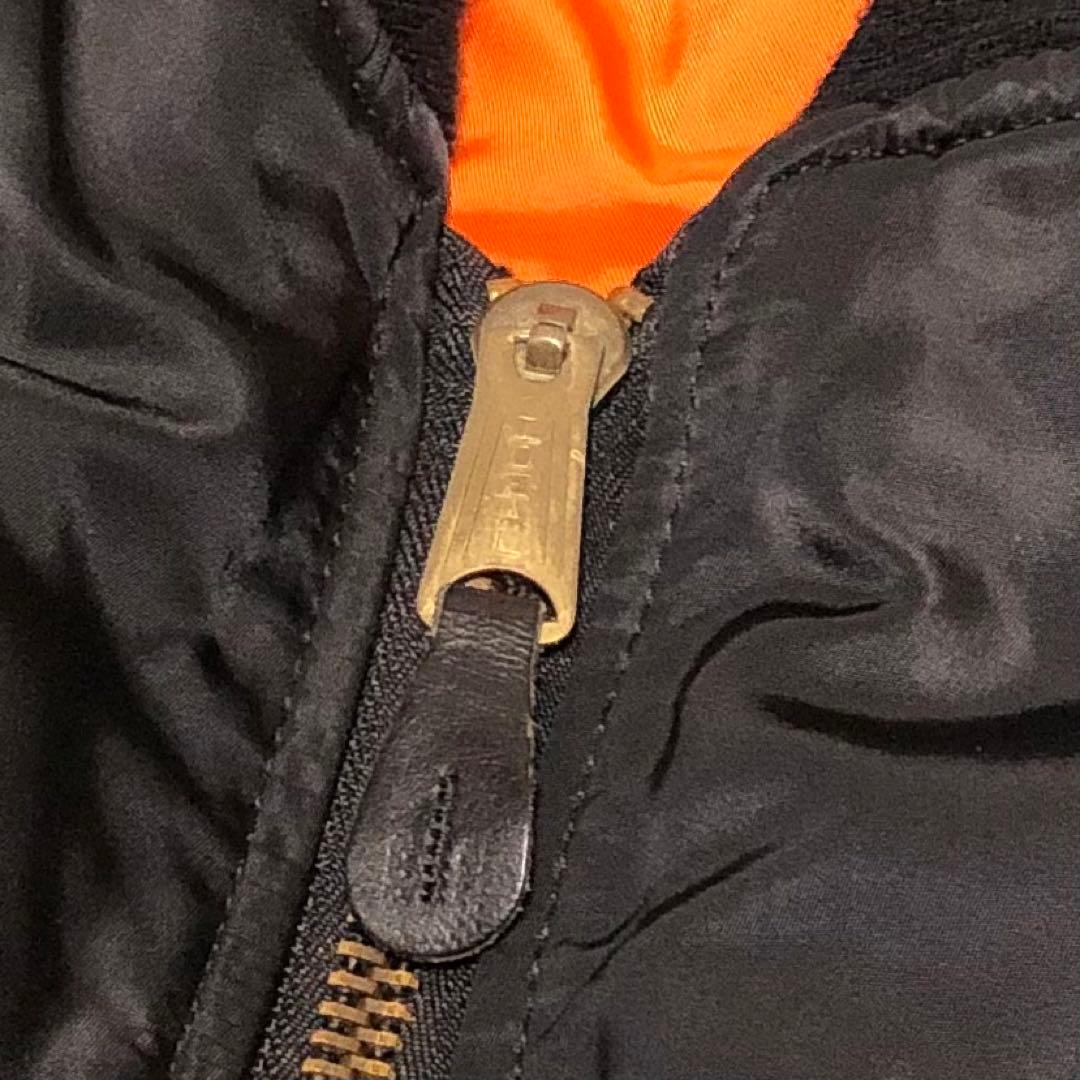 アルファ MA-1 M ブラック USA製 vintage 短丈 ショート丈