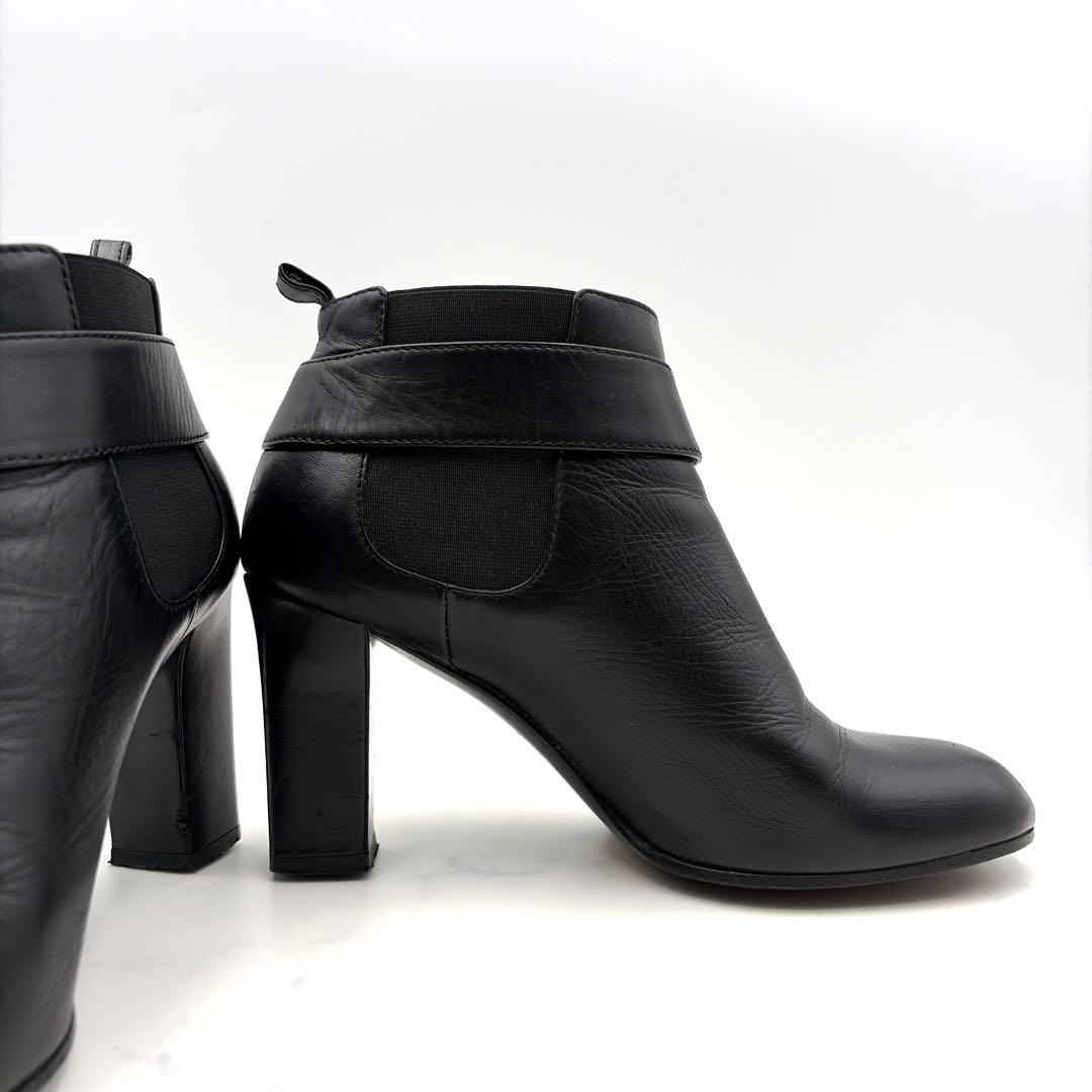 CHANEL シャネル ターンロック ショートブーツ 黒 24.5 ココマーク
