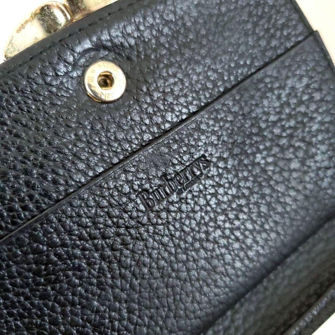 もう手に入らない！ 美品 バーバリー 折り財布 がま口 ノバチェック 黒 レア